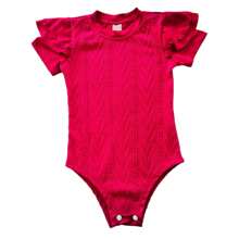 Sleeveless Knitted Body - REF:1344 - 玫紅色 - 查看 1