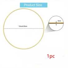 1pc/5pcs /10pcs 4 Sizes Metal Floral Hoop Wreath Macrame Silvery Hoop Rings For DIY Floral Macrame Hoop, Wedding Decorations, Dream Catcher And Wall Hanging Crafts, Valentine Day, Gift Gifts Birthday Graduation