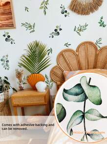 1 Set Floral Butterfly & Dragonfly Home Decor Wall Stickers,Stickers,Wall Decal, Vinyl Decal For Home Decorations,Spring Decoration Items Refresh Your Home,Rama Decoration Stickers