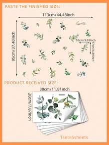 1 Set Floral Butterfly & Dragonfly Home Decor Wall Stickers,Stickers,Wall Decal, Vinyl Decal For Home Decorations,Spring Decoration Items Refresh Your Home,Rama Decoration Stickers