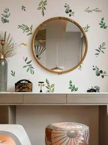 1 Set Floral Butterfly & Dragonfly Home Decor Wall Stickers,Stickers,Wall Decal, Vinyl Decal For Home Decorations,Spring Decoration Items Refresh Your Home,Rama Decoration Stickers