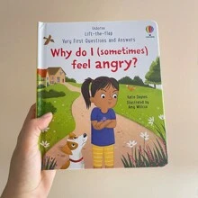 Usborne Lift -The-Flap Very First Questions & Answers Why Do I (Sometimes) Feel Angry? Science Popularization Cognitive Book Educational 3D Cardboard Bedtime Reading English Books For Children