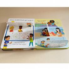 Usborne Lift -The-Flap Very First Questions & Answers Why Do I (Sometimes) Feel Angry? Science Popularization Cognitive Book Educational 3D Cardboard Bedtime Reading English Books For Children