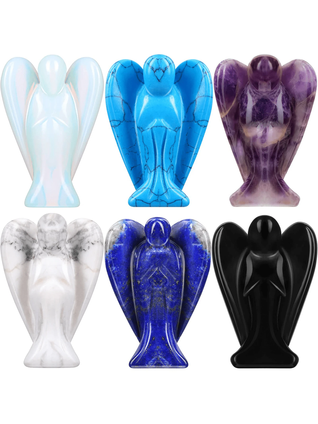 Random Angel Things 1/6/12/20PCS Random Colors Crystal Angel Figurines(1 Inch) | SHEIN USA