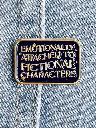 1 件金属标语珐琅胸针，朋克哥特式领章，背包衣服珠宝装饰礼物