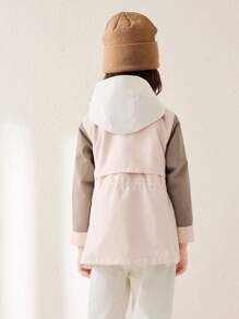 mini bala Áo khoác ngoài cho bé gái Quần áo công sở cho bé Quần áo thường ngày mát mẻ - Hồng - Xem 2