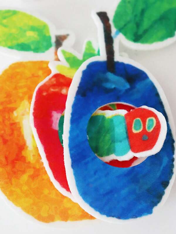 BELLKIDS 36 Pcs/Set The Very Hungry Caterpillar Picture Book Felt Toys, Story Presentation Props, Kindergarten Learning Aids, Classroom, Students, Teaching Tools. ﻿,Back To School