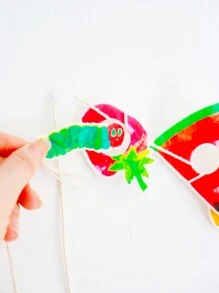 BELLKIDS 36 Pcs/Set The Very Hungry Caterpillar Picture Book Felt Toys, Story Presentation Props, Kindergarten Learning Aids, Classroom, Students, Teaching Tools. ﻿,Back To School