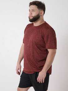 Kit 4 Men's Plus Size Dry Fit Anti-Odor T-Shirts For Gym Training - Xám - Xem 2