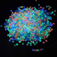 30 gram/hộp Phát sáng trong bóng tối Hạt giống thủy tinh Nhiều màu Hạt phát sáng nhỏ dễ thương Hạt đệm rời để làm đồ trang sức Vòng tay tự làm Vòng cổ Đồ thủ công thủ công - Hạt giống phát sáng - Xem 3