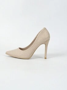 Women's Pointed Toe High Heel Pumps Casual Soft Leather Comfortable Daily Work Office Stilettos,Go With White Dress