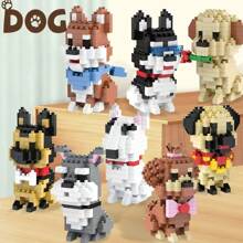 Cute Mini Cartoon Animal Shaped Building Blocks (Small & Large Sizes), Dog Breed Blocks Assembly, Small Toys, Retriever Blocks, Bulldog Blocks, Teddy Blocks, French Bulldog Blocks, German Shepherd Blocks Christmas Gift French Bulldog, Sausage Dog, German Shepherd, French Bulldog, German Shepherd, Schnauzer, Bullterrier, Boston Terrier, Poodle, German Shepherd, Golden Retriever, French Bulldog