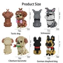 Cute Mini Cartoon Animal Shaped Building Blocks (Small & Large Sizes), Dog Breed Blocks Assembly, Small Toys, Retriever Blocks, Bulldog Blocks, Teddy Blocks, French Bulldog Blocks, German Shepherd Blocks Christmas Gift French Bulldog, Sausage Dog, German Shepherd, French Bulldog, German Shepherd, Schnauzer, Bullterrier, Boston Terrier, Poodle, German Shepherd, Golden Retriever, French Bulldog