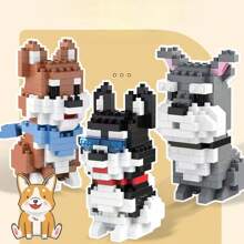 Cute Mini Cartoon Animal Shaped Building Blocks (Small & Large Sizes), Dog Breed Blocks Assembly, Small Toys, Retriever Blocks, Bulldog Blocks, Teddy Blocks, French Bulldog Blocks, German Shepherd Blocks Christmas Gift French Bulldog, Sausage Dog, German Shepherd, French Bulldog, German Shepherd, Schnauzer, Bullterrier, Boston Terrier, Poodle, German Shepherd, Golden Retriever, French Bulldog