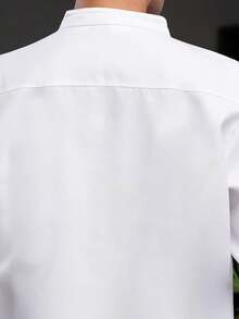 Hotel Chef Uniform,Unisex Short Sleeve Cook Workwear For Restaurant,Cafeteria,Kitchen,Bakery - White - View 4
