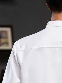 Hotel Chef Uniform,Unisex Short Sleeve Cook Workwear For Restaurant,Cafeteria,Kitchen,Bakery - White - View 5