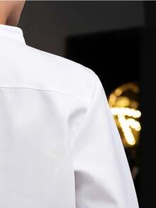 Hotel Chef Uniform,Unisex Short Sleeve Cook Workwear For Restaurant,Cafeteria,Kitchen,Bakery - White - View 6