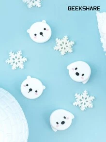 GeekShare 4 pièces Boutons de recouvrement de chien et d'ours compatibles avec Switch/Oled/Lite/PS4/PS5/Switch Pro