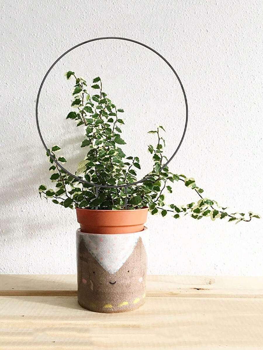 1set Flower Stand Stake - Black - View 1