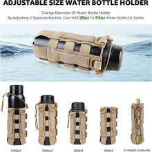 户外运动背包水壶架和可调节肩带 Molle 包水壶手提包 - 彩色 - 查看 9