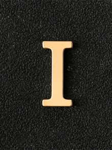 1pc Personalized 26pcs English Letter Metal Lapel Pin, Silver Color, Suitable For Jacket Or Sweater Decoration, Everyday Wear For Couples - Brooch - View 43