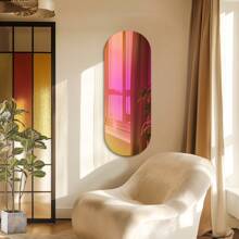 Wall Mounted Mirror, Decorative Iridescent Mirror - Multicolor - View 2