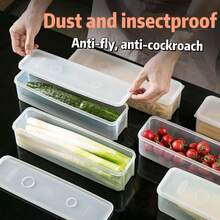 Caja de almacenamiento de fideos, caja grande de conservación de fideos largos, caja rectangular de gran capacidad para pasta sellada - Multicolor - Ver 8