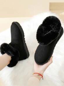 Women's Winter Snow Boots, Korean Style Short Shaft, Autumn/Winter New Design, Warm & Thick, Versatile Short Boots, Anti-Slip