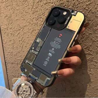 High-End Shockproof Creative Circuit Board Pattern Design Shockproof Protective Case Multi-Color Protective Mobile Phone Soft Case Suitable For IPhone15 Pro Max/11/12/13/14/Pro/Pro Max Series