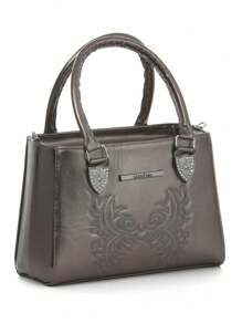 Large Country Women's Crossbody And Shoulder Zipper Boideira Bag Launch - 灰色 - 查看 1
