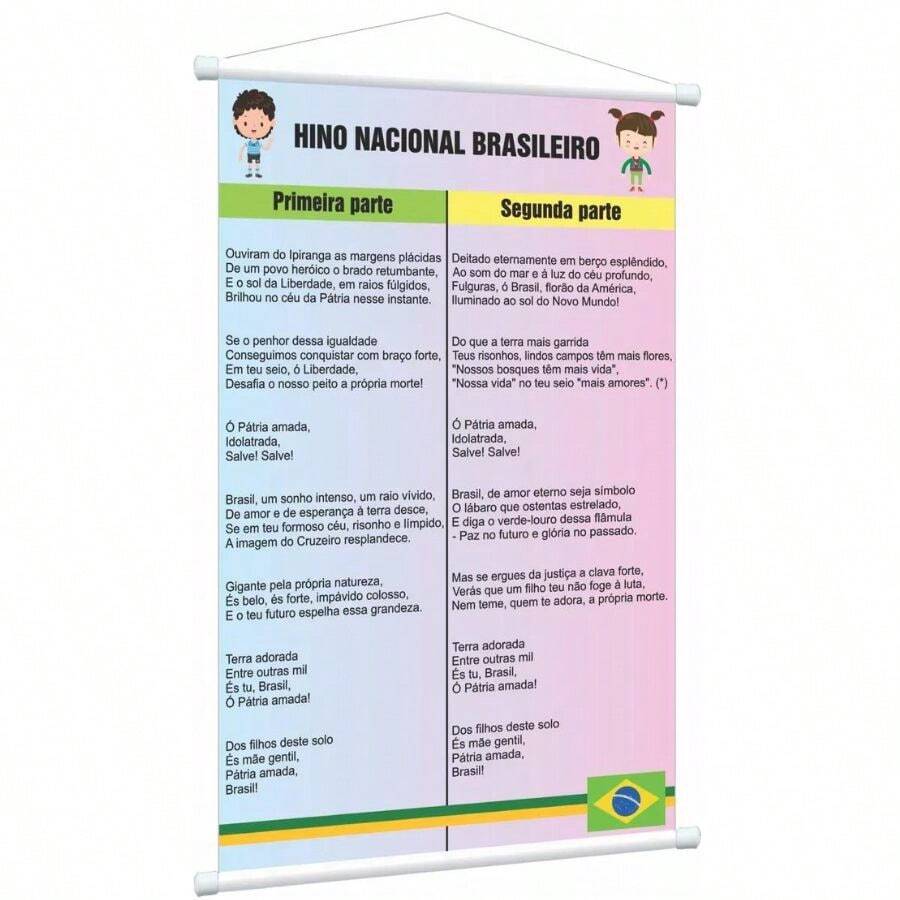 Support Material Pedagogical Banner National Anthem Ref. Sil136, School Educational Panel, Poster For Teacher Use In The Classroom. - Một cỡ - Xem 1