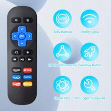 2pcs, Replacement Remote Control Compatible With Roku Express, For Roku Box, For Roku Player, For Roku Premiere, Compatible With Roku 1/2/3/4 (HD, LT, XS, XD).(NOT For Roku Stick And Roku TV) - Black - View 8