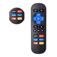 2pcs, Replacement Remote Control Compatible With Roku Express, For Roku Box, For Roku Player, For Roku Premiere, Compatible With Roku 1/2/3/4 (HD, LT, XS, XD).(NOT For Roku Stick And Roku TV) - Black - View 1