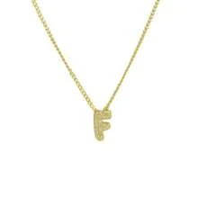 New Fashionable Multifunctional 26pcs English Letter Necklace, Women Copper Cubic Zirconia Letter Pendant