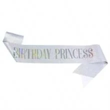 1Pc,'Birthday Princess' Sash For Women,Happy Birthday Sash Hot Pink White Rose Gold With Iridescent Foil Sash For 21st 30th 40th 50th Birthday Sash Gift Or Any Bday Party Birthday Party, For Any Age - Multicolor - View 14