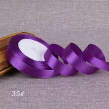 1pc Ribbon DIY Handmade Rose Hair Clip, 1cm/2cm Width 22m Length Satin Ribbon, Cake Candy Box Packaging Decoration Ribbon, Wedding Supplies - Multicolor - View 21
