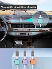 12PCS/6PCS/1pc/3PCS 磁性线夹，磁性桌面线夹，插槽线夹 - 电线整理器，电缆管理，电线整理器夹线夹，桌面电线整理器线夹，充电线夹线夹，床头柜电线整理器线管理线夹，USB 线/电源线/电线自粘式电缆管理，汽车和办公桌，家庭和办公室 - 均碼 - 查看 3