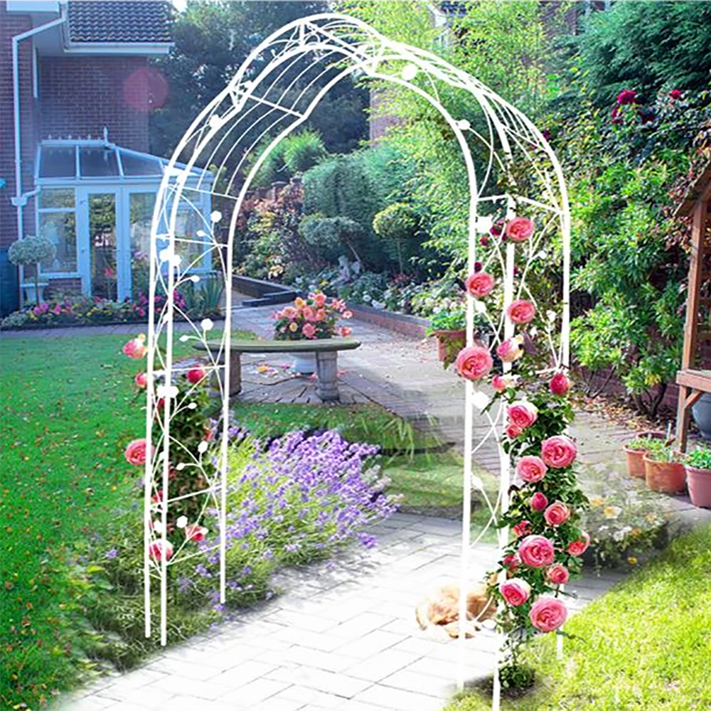 Arco Decorativo Bodas Eventos Arco De Jardín Media Altura - Cenador De  Rosas Resistente Para Plantas Trepadoras, Varios Tamaños Cenador Jardín, image size:1000x1000