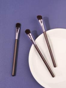 Bộ 3 cọ trang điểm mắt cán gỗ, bao gồm cọ đánh phấn mắt, cọ mắt khói và cọ tán phấn mềm, dành cho người mới bắt đầu và chuyên nghiệp - Màu tím - Xem 4