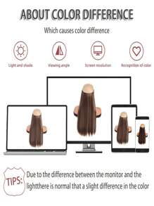 合成 Halo 接发，无夹 24 英寸黑色直发接发，一体式假发，鱼线假发片，女士适用