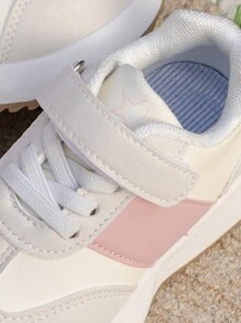 Kids' Soft Sole Sneakers, Fashionable Casual Shoes For Boys And Girls, Anti-Slip Infant Toddler First Walking Shoes - Pink - View 6