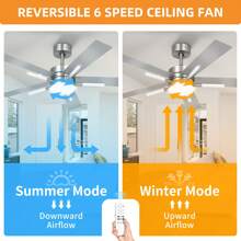 60 Inch Modern Chandelier Ceiling Fan With Light And Remote Crystal Rod Ceiling Fan With 3-Blades,6-Speed For Indoor - Silver - View 7