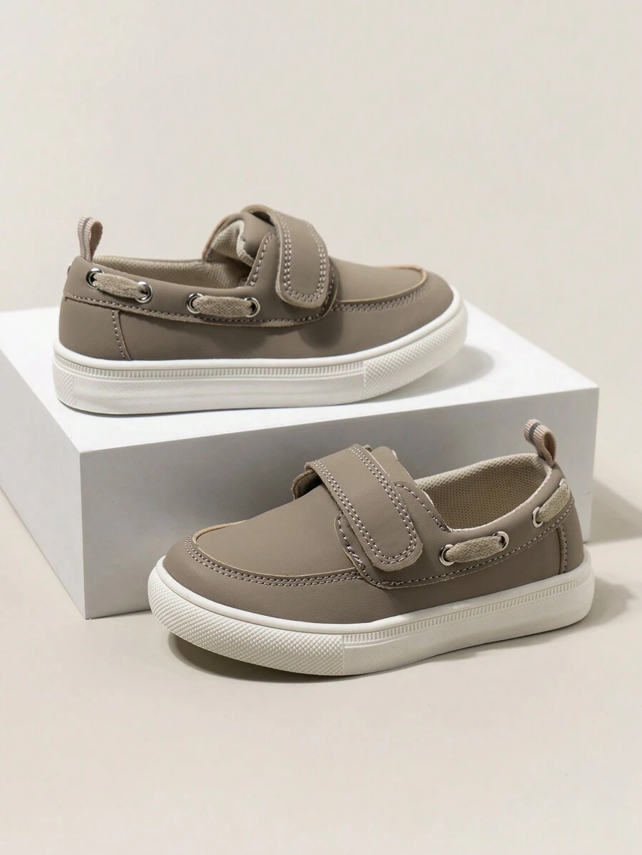 新款春夏秋季儿童乐福鞋，英伦风格钩环防滑耐用系带，舒适透气休闲软底驾车鞋