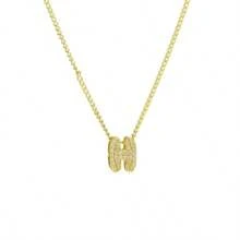 New Fashionable Multifunctional 26pcs English Letter Necklace, Women Copper Cubic Zirconia Letter Pendant
