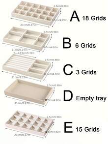 1/5pcs Stackable Jewelry Storage Tray, Simple Flannel Jewelry Tray, Jewelry Display Organizer, Desktop Jewelry Storage Display Tray Box, Stackable Exquisite Jewelry Rack, Necklace Pendant Bracelet Jewelry Display Tray, Drawer Style Jewelry Storage Display Tray, Jewelry Multipurpose Storage Box, Small Jewelry Tray Storage Box Set, Jewelry Storage Box Tray, Velvet Ring Storage Box, Jewelry Drawer Style Jewelry Tray Storage, Jewelry Storage Box Display, Jewelry Drawer Insertion Container Display Storage Box, With Removable Partition Divider, Used For Rings, Earrings, Bracelets, Necklaces, Brocades - Organize Your Jewelry In A Fashionable Way, Valentine's Day Gifts, Birthday Gifts, Christmas Gifts - Multicolor - View 10
