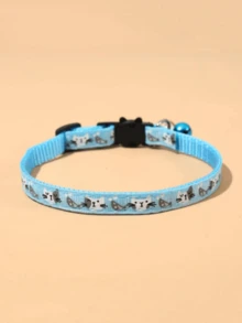 1 pieza Collar para mascotas diseño de gato de dibujos animados para perros y gatos - Multicolor - Ver 4