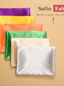 1pc Dark Green Satin Fabric, Suitable For Christmas Decoration, Wedding Dress, Birthday Party, Dining, Room Decor