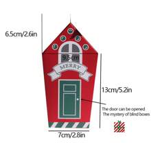 5件套圣诞饼干盒、姜饼屋盒、花生糖和雪花礼盒，节日礼物、圣诞装饰品、圣诞礼物、圣诞包装纸、圣诞派对用品、圣诞礼品袋、圣诞袋、圣诞贴纸 - 彩色 - 查看 5