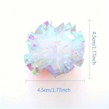 10pcs/5pcs Random Colorful Cat Crinkle Ball Toy, Lightweight & Chewable & Chaseable & Creatively Photoshoot Props, Keeps Pet Active, Also Could Be Used As Ornament & Festival Decoration, Suitable For Home Indoor Use - Multicolor - View 10