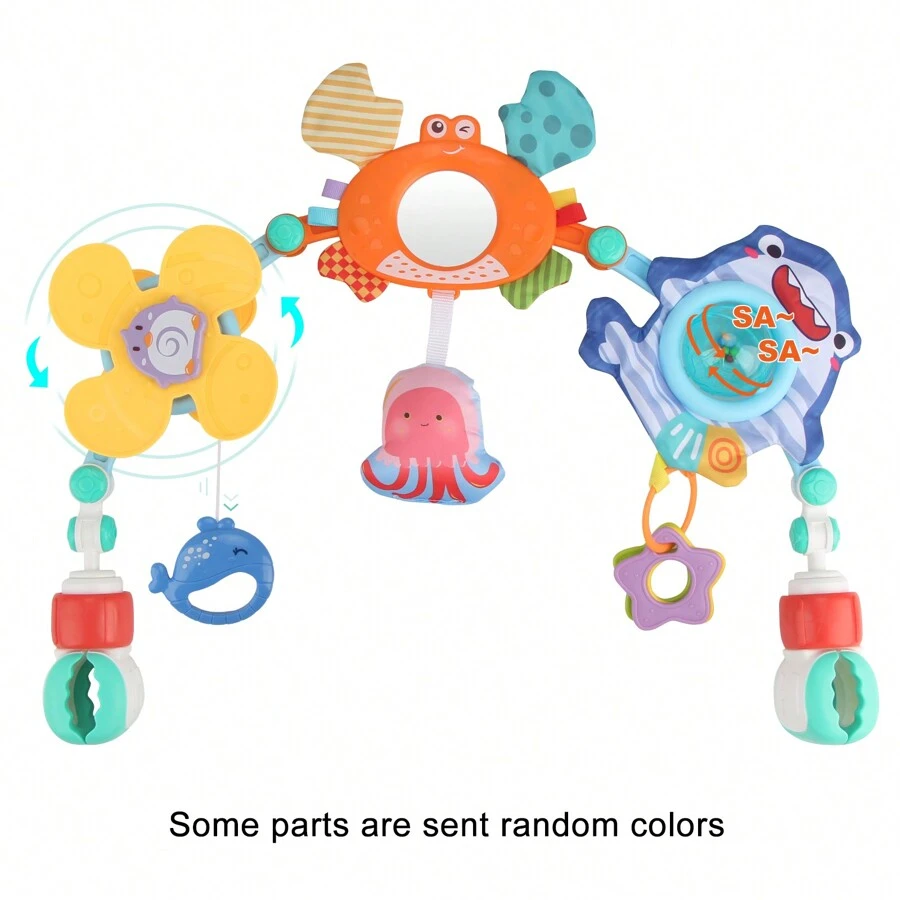 Crab Stroller Toy - Fun Car Seat & Stroller Hanging Toy For Babies & Toddlers